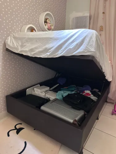 Cama box baú de casal 