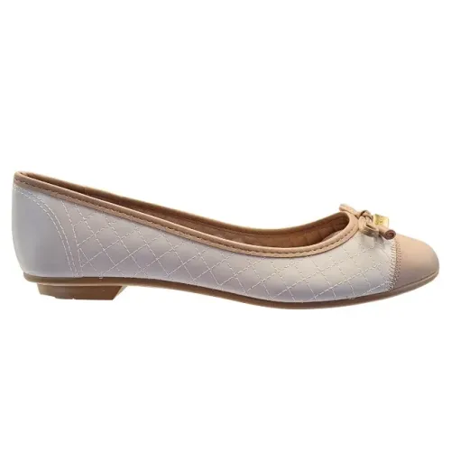 Sapatilha Feminina Verniz Fresh Neo Napa Sardenha Moleca Off White *4