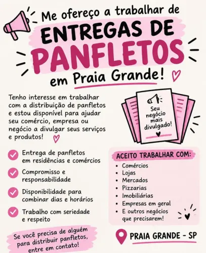 Serviço de Entrega de Panfletos em Praia Grande