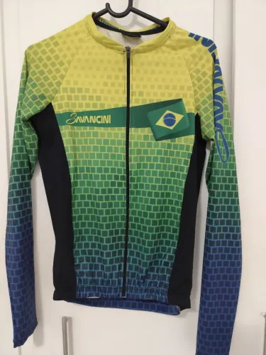Camisa Para Ciclismo Feminina Manga Longa Brasil Savancini