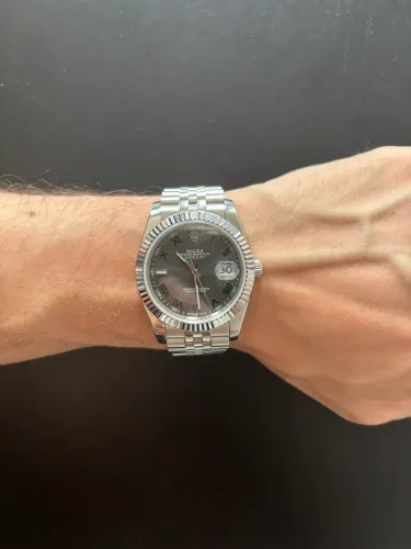 Relógio masculino rolex datejust wimbledon primeira linha italiana