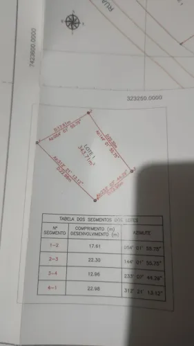 Terreno 343² Mtrs, 23 Metros de Frente pra Rua
