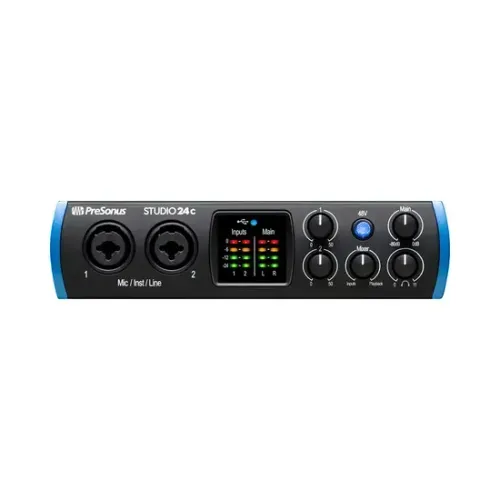 Interface de Áudio PreSonus Studio 24C USB-C 24bit/192kHz