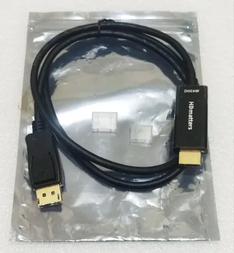 Cabo DisplayPort para HDMI ATIVO 1 Metro - 4K 30Hz e 1080p 120Hz - Vídeo e Áudio