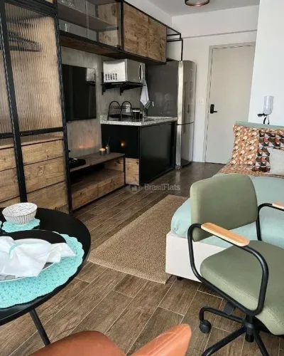 Flat com 1 dormitório para alugar, 22 m² por R$ 3.940,00/mês - Jardim das Acácias - São Pa