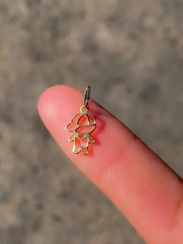 Pingente menino em ouro18k