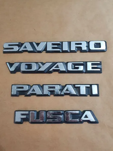 Fusca saveiro voyage parati emblema novo estoque antigo 