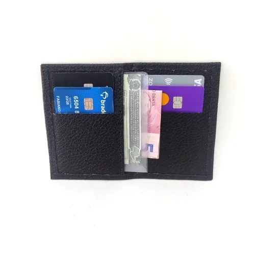 Carteira Masculina Feminina Porta Cartão Slim Kailla Bags Couro Legitimo