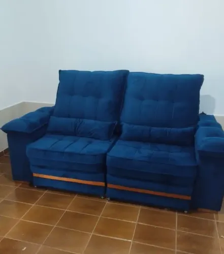 Sofá RETRÁTIL E RECLINÁVEL 2Metros de puro CONFORTO