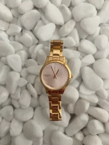 Relógio Feminino Dourado Lince