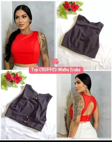 Vendo cropped no atacado aparti 5 unidades sai por 16 reais