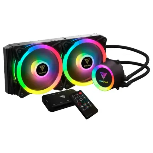 Water Cooler Gamdias Chione Black 240mm c/ Controladora e Controle TDP 200W ± 10% - WZetta