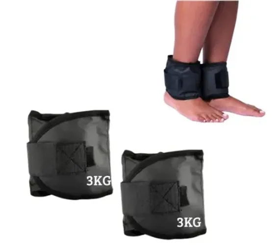 Par Caneleira / Tornozeleira 3 Kg Musculação Academia Casa Fitness Exercício Treino z793