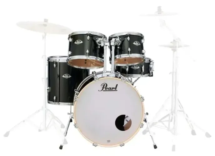 Bateria Pearl Export 5 Peças EXX725SP/C31 Jet Black Shell Pack