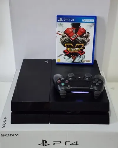 PS4 FAT de 500GB c/ "GARANTIA" + STREET FIGTHER V.