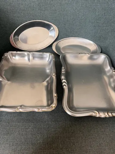 Jogo de Bandejas em Aço Inox