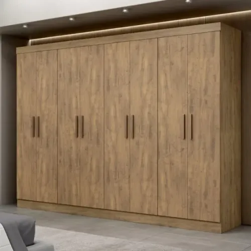 Guarda Roupa Casal 100% MDF 8 Portas 4 Gavetas Novo