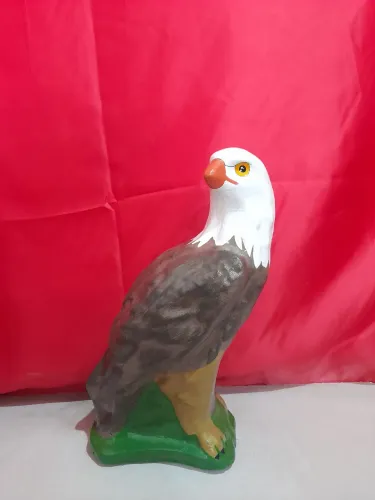 Estátua Águia de cimento para decoração de jardim