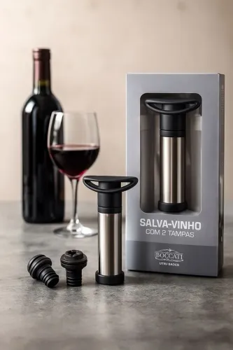 Salva Vinhos Para Duas Garrafas 