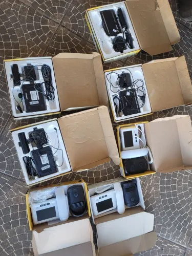 Lote de vídeo porteiro e microfone sem fio (leia a descrição)