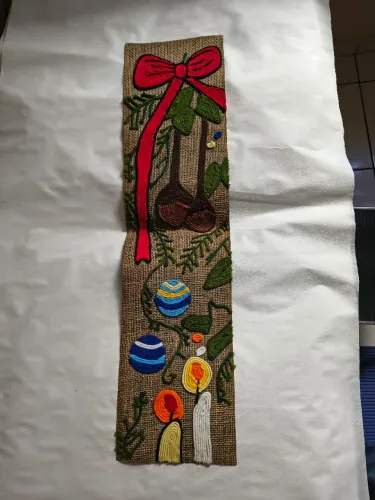 Tapeçaria bordado decorativo 