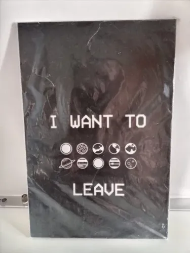 Placa Decorativa "I Want to Live"