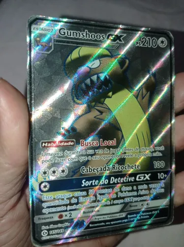 Carta de Pokémon Gumshoos Gx