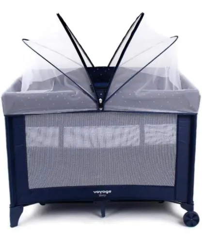 Berço Cercado Portátil Sleep Azul Voyage