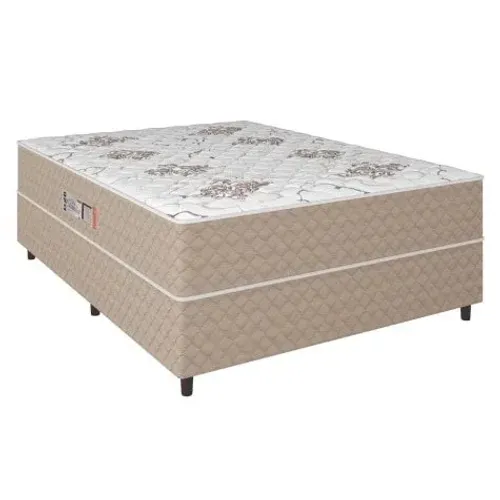 Cama Box Conjugada Casal Espuma Mola Ensacada