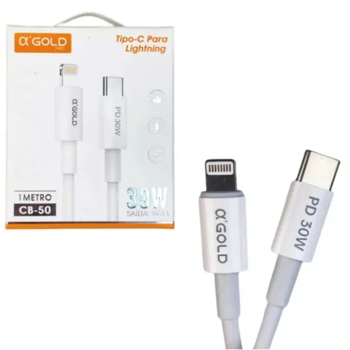 Cabo USB-C para Lightning 30W - Novo
