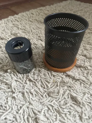 Porta lápis e Clips tok&stok preto