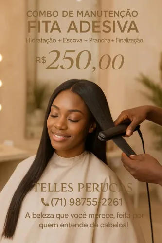 Manutenção de invisível hair