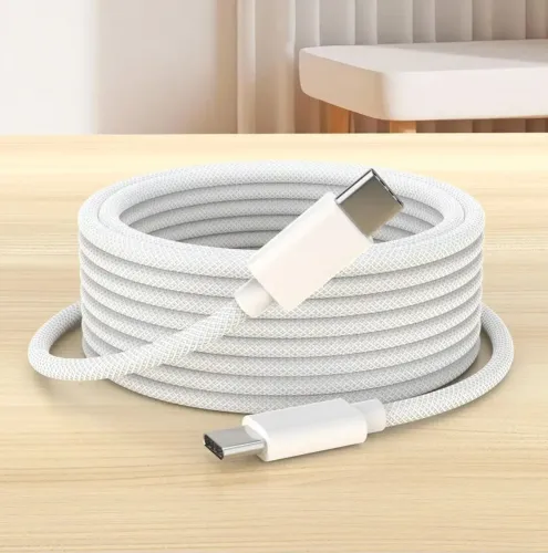 Cabo USB tipo C para tipo C trançado