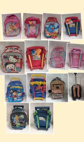 Mochilas infantis com rodinhas - Diversos personagens