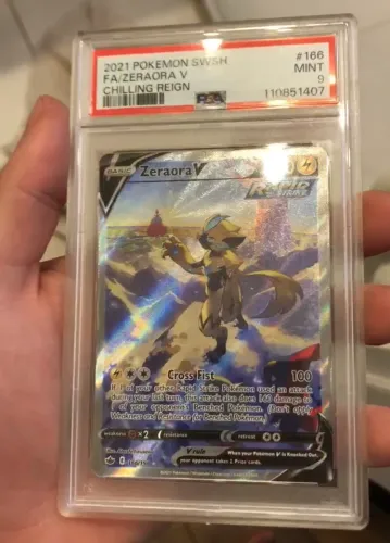 PSA 9 Zeraora V (ING) arte alternativa chilling reign 