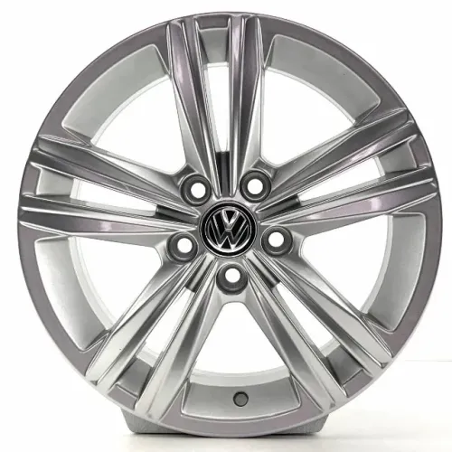 JOGO DE RODAS POLO HIGHLINE ARO 15X5,5 PRATA 5X100 ET40 SEMINOVAS