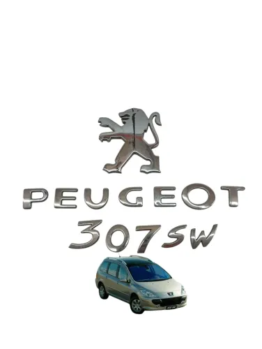 Emblema Traseiro Peugeot 307 Sw 2004 2005