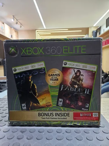 Videogame Xbox 360 Elite Completo pra colecionador - Caixa - Jogo original- hd 120gb