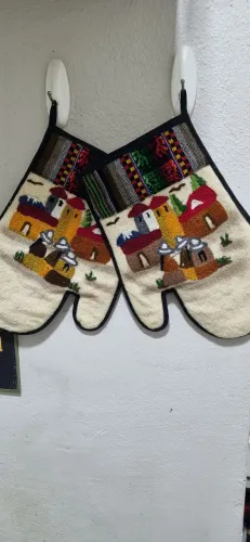 Par de Luvas Térmicas para Cozinha Artesanais
