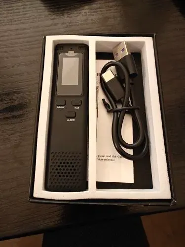 Gravador de Voz Digital com Reprodução, Gravação de Áudio, Redução de Ruído