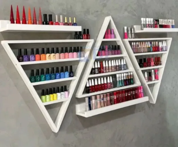 Expositor de Esmaltes Formato Triangulares para Esmaltes - Design Moderno