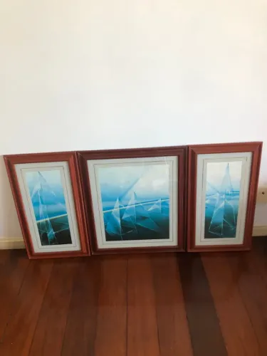 Quadro Pirâmides e Paisagem Italiana.