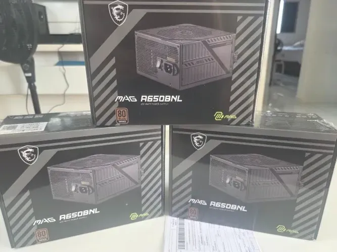 FONTE 650w MSI Nova Lacrada com Garanita e Nota Fiscal