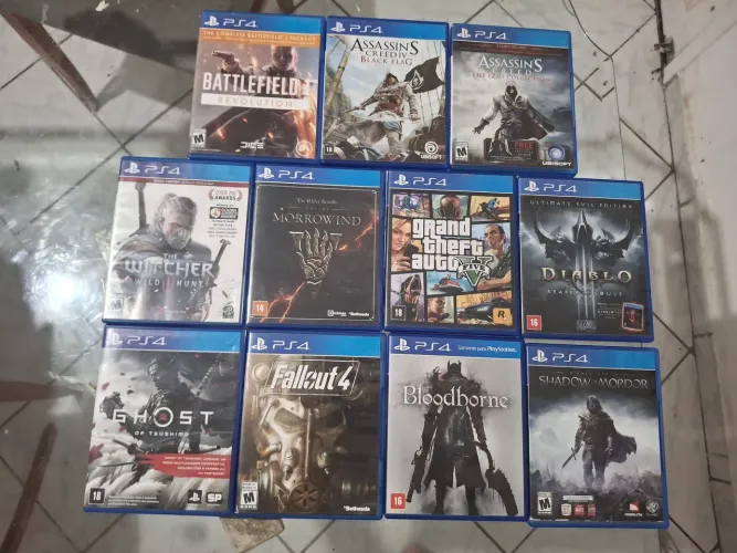Lote de jogos de PS4