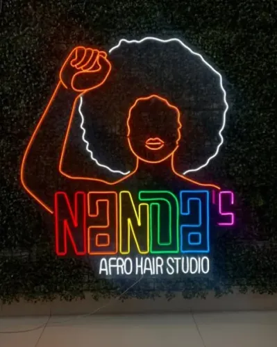 Letreiro LED Neon 1m - Nome ou Logo para Salão de Beleza, Estética ou Cabelereiro