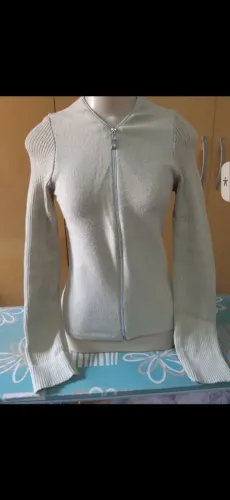 Casaco Feminino Bege com Zíper pra hoje 