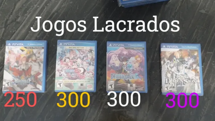 Jogos de PSvita Semi-novos e Lacrados