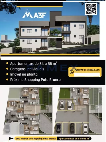 APARTAMENTO À VENDA EDIFÍCIO ROTA DO SOL PROXIMO AO SHOPPING - PATO BRANCO/PR - AP825