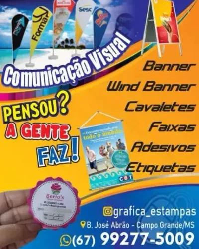Banner - Wind banner - Cavaletes - Adesivos - Lona impressa