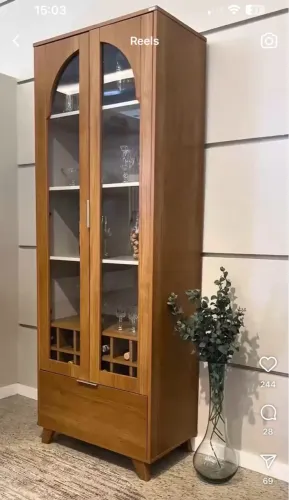 Cristaleira Com Vidro Nova